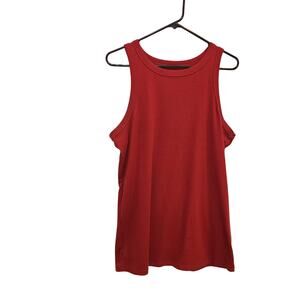 Torrid Super Soft Knit Ribbed High Neck Pullover Casual Tank Top Red Size 2X